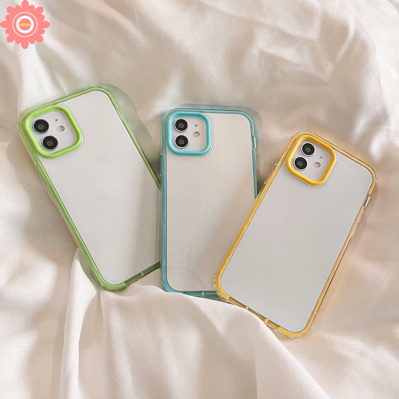 Soft Case Bahan Silikon TPU Warna Permen Untuk iPhone XR 11 12 13 Pro Max 7 8 Plus XS X SE 2020