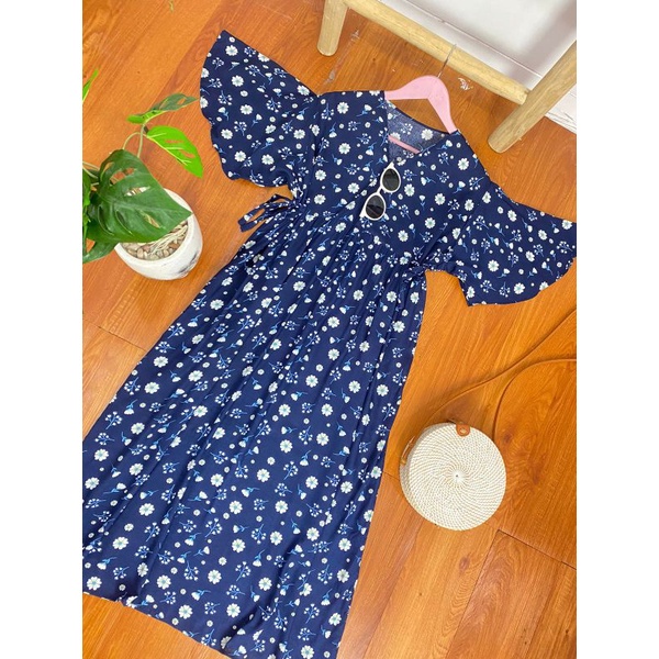 Daster Kekinian Dress Kimono Tangan Kriwil Terompet Busui Big Size