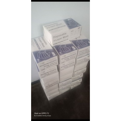 Masker Disposable Hitam 50pcs Non Medis