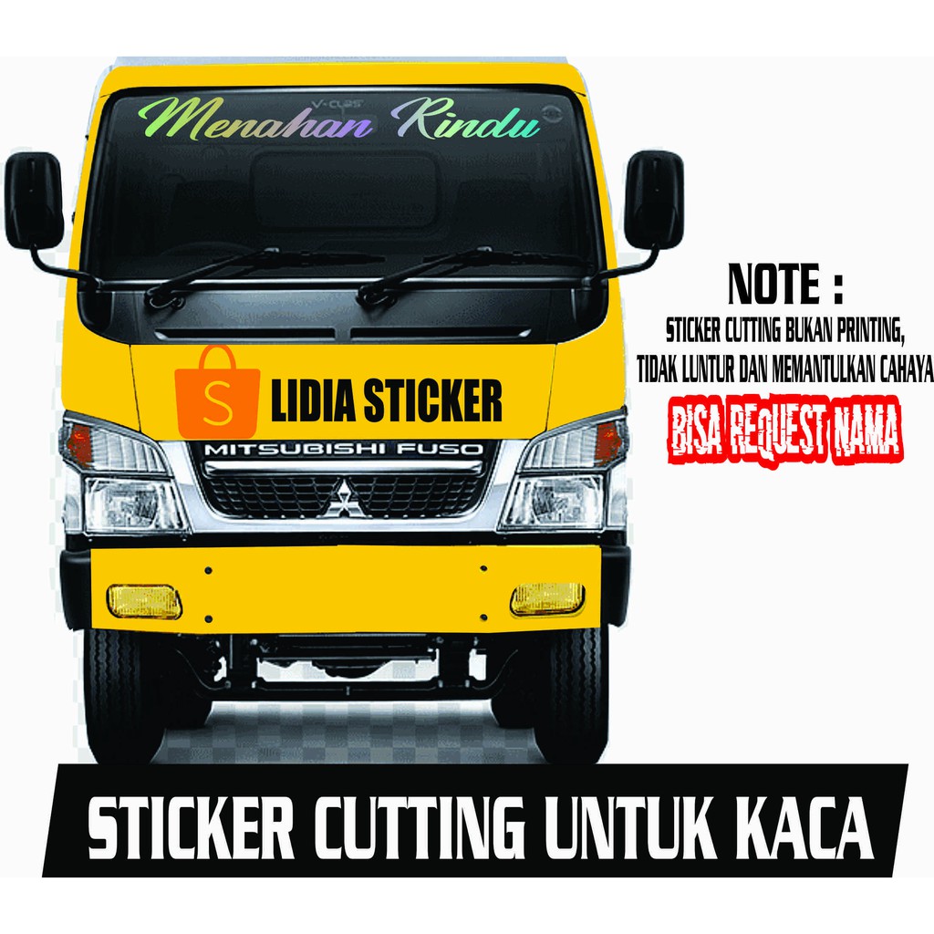Stiker Kaca mobil Truk untuk kaca CANTER