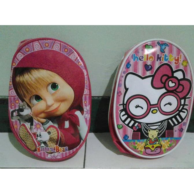Aneka., Tas Selempang Oval Frozen, Masha, Hello Kitty Termurah.,..