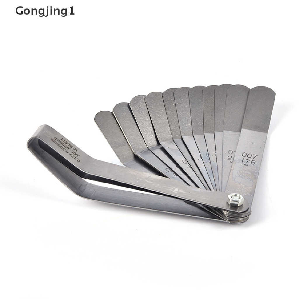 Gongjing1 Alat Pengukur Celah Gap Filler Metric 16 Bilah 0.127-0.508mm