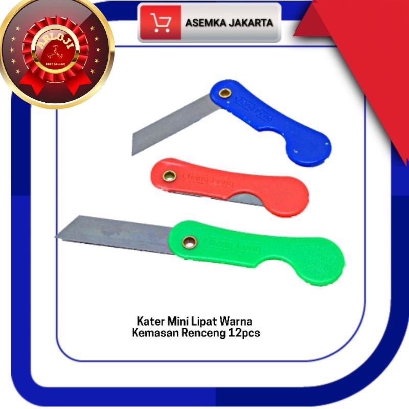 

Pisau Kater Lipat Mini pisau kertas Grosir (12pcs)