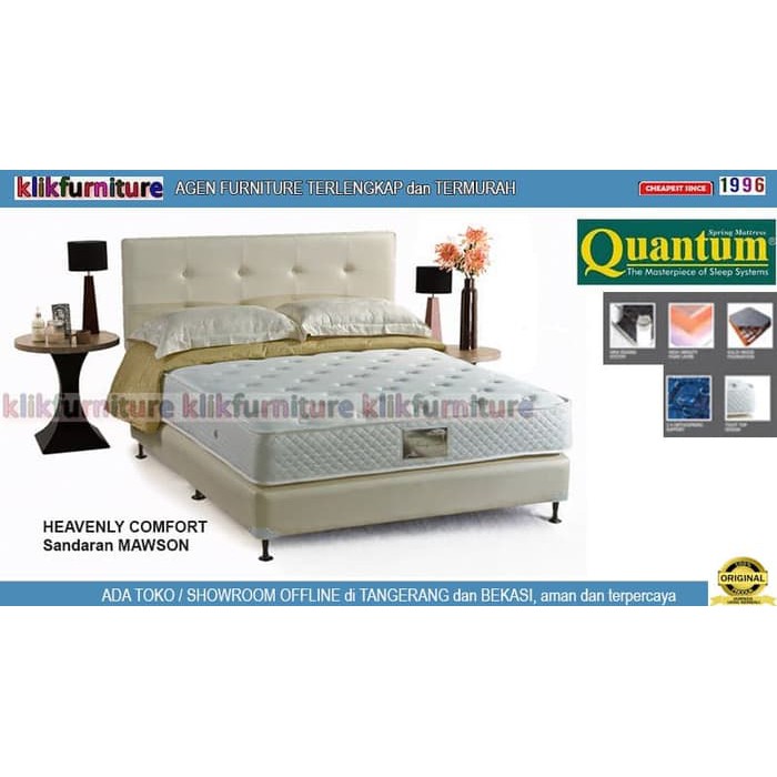 Springbed Quantum Heavenly Comfort Mawson Set 180x200 Cm Shopee Indonesia