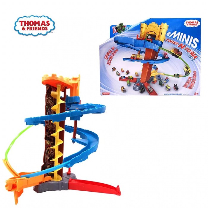 Diecast Set - Diecast Thomas And Friends - Diecast Hotwheels Thomas Minis - Twist N Turn Set Produk