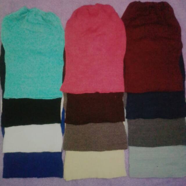 Ciput Rajut polos model Kupluk/ciput rajut kupluk /ciput kupluk /iner rajut