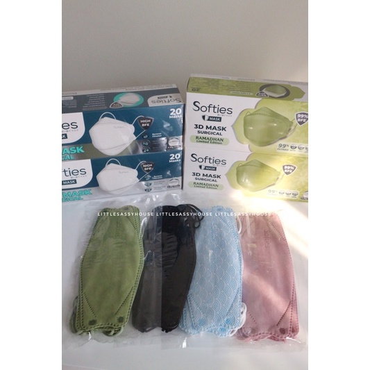 MASKER SOFTIES SURGICAL MASK 3D (eceran)