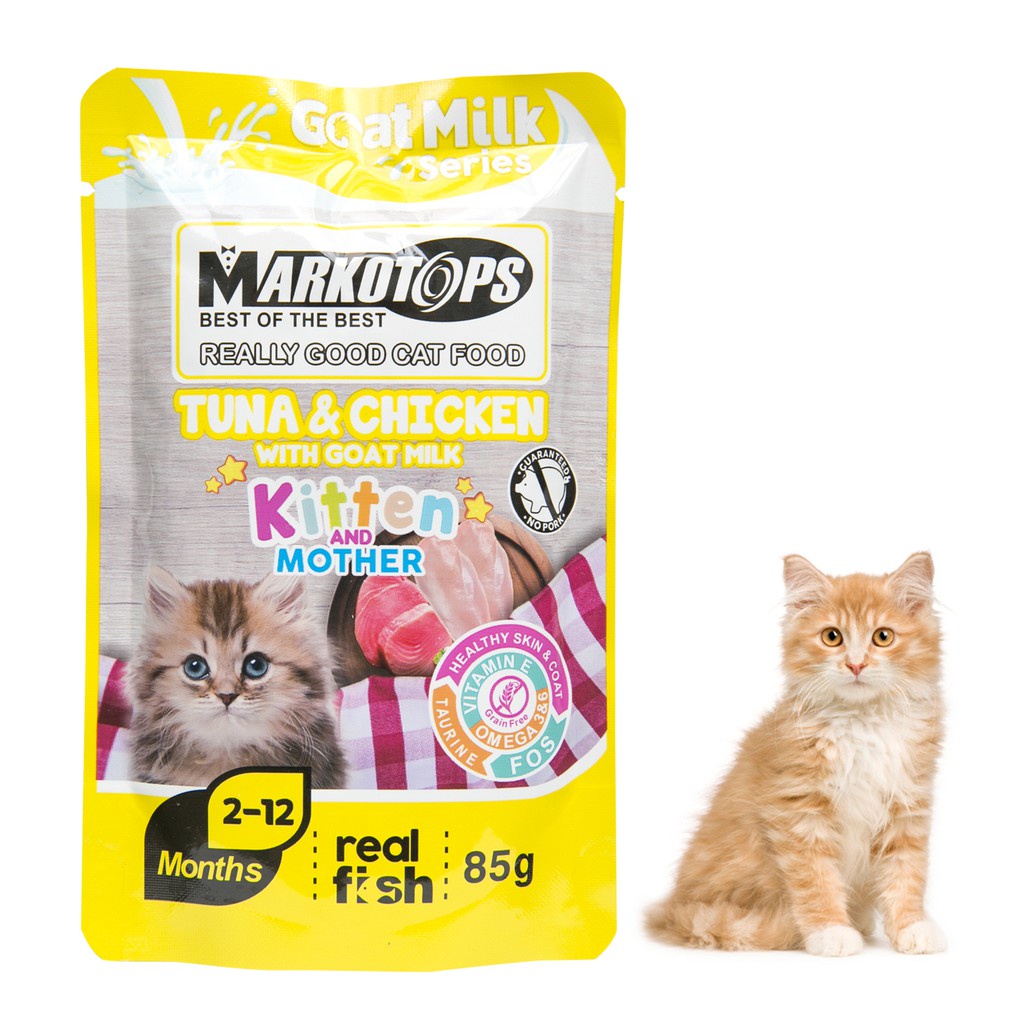 Markotops Pouch 85gr All Varian Semua Rasa Makanan Kucing Adult &amp; Kitten