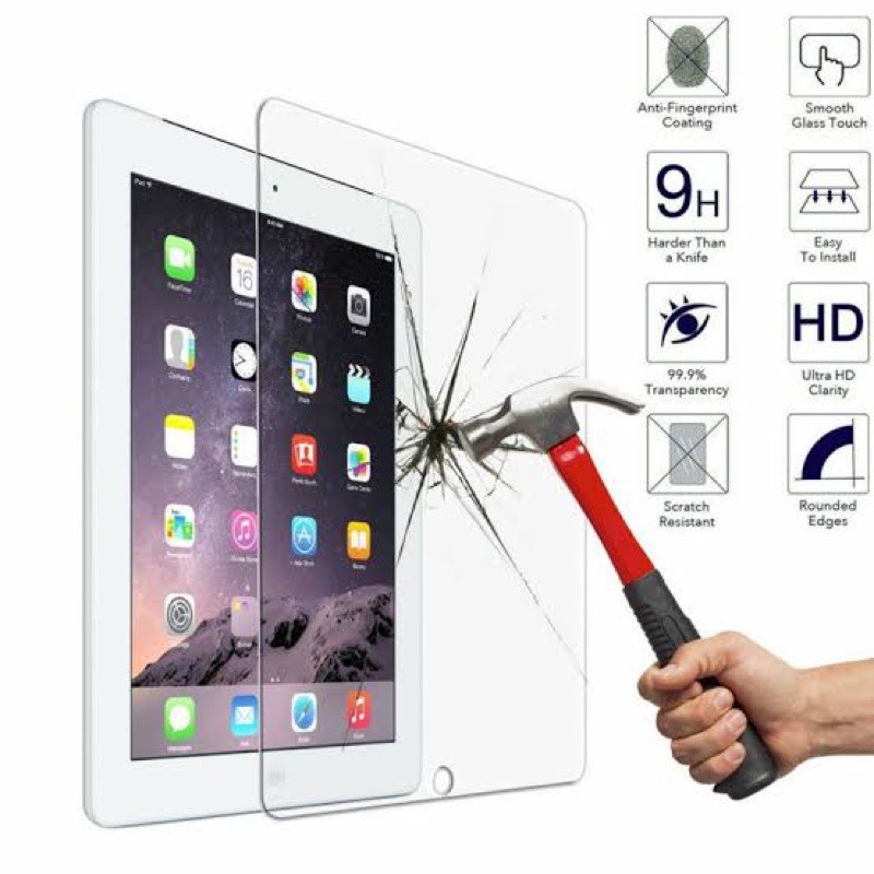 TEMPERED GLASS IPAD LENGKAP ! IPAD MINI / IPAD AIR / IPAD PRO / IPAD !!