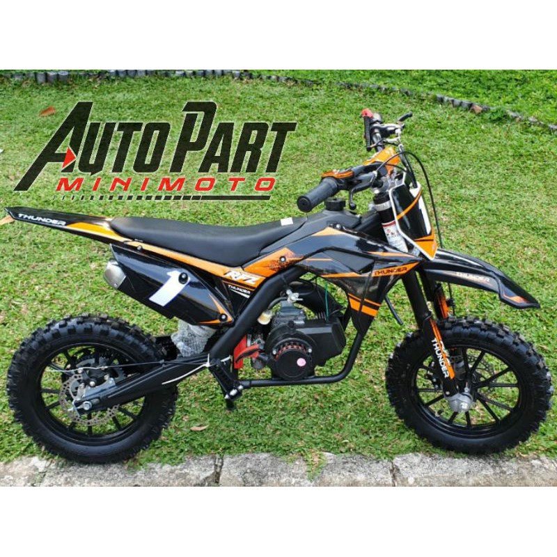 Promo murah      PROMO SPESIAL HARI RAYA   Motor Mini Trail RFZ Thunder 50cc Trail Mini RFZ Tarik