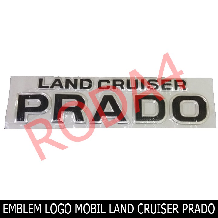 Emblem - Mobil Logo Tullisan LAND CRUISER PRADO Lama Chrom