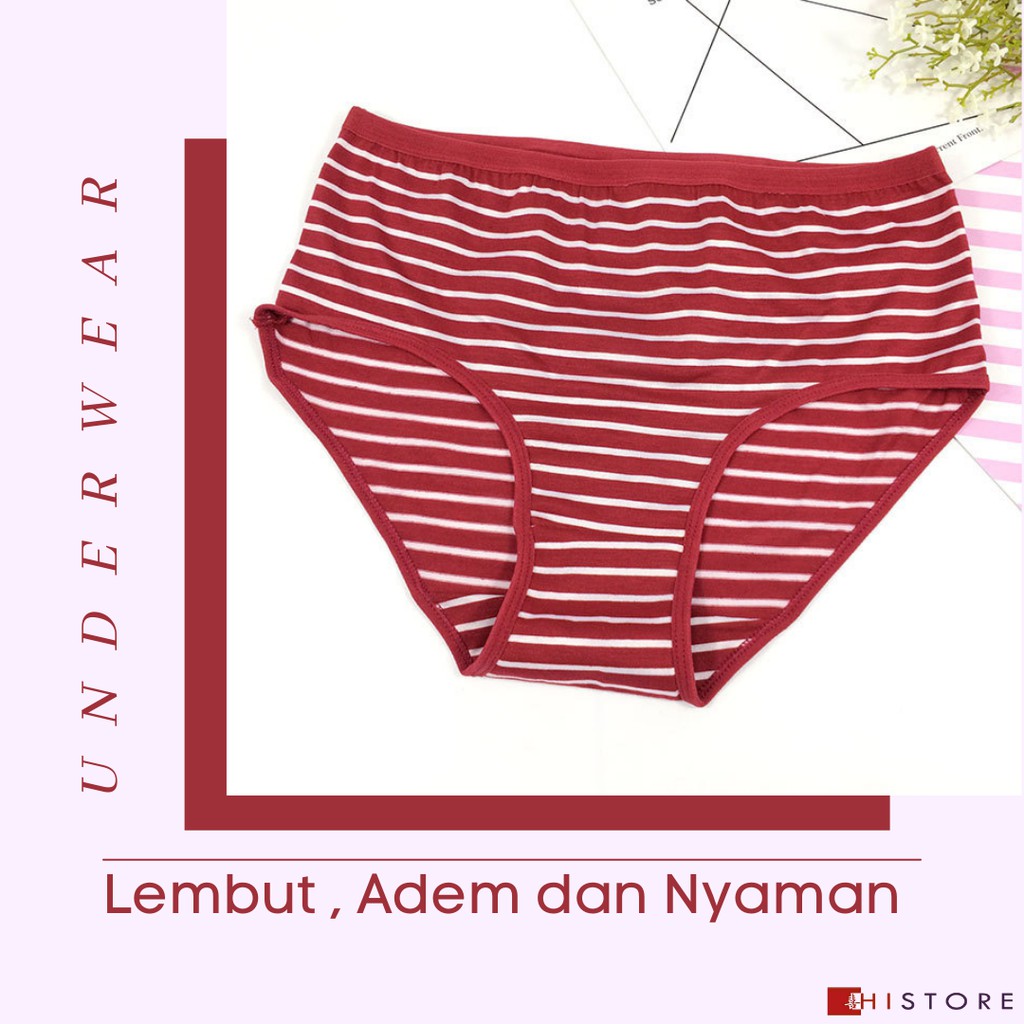 [HI]CELANA DALAM JUMBO 3XL UNDERWEAR UNDIES CD WANITA 36cm x 29cm Art 1704