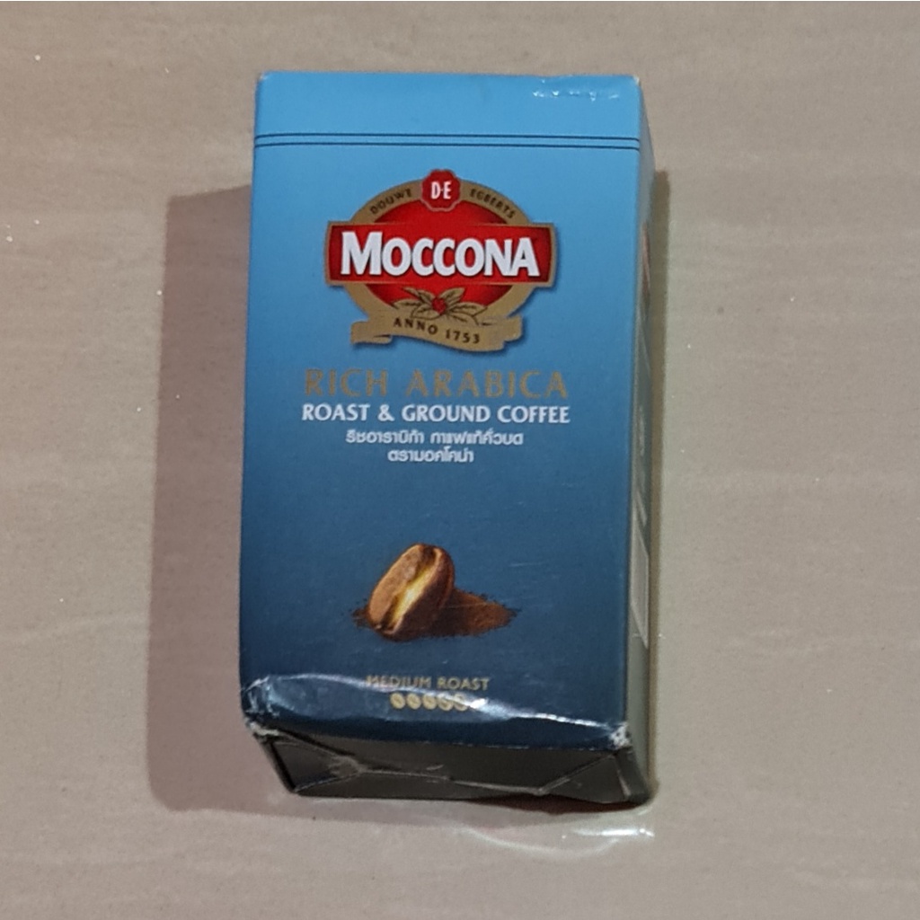 Kopi Moccona Rich Arabica Roast &amp; Ground Coffee Medium Roast 250 Gram