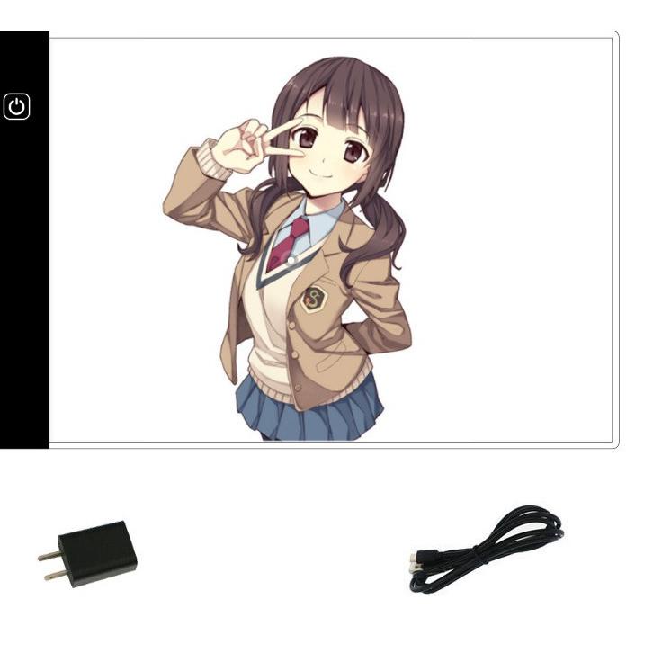 

5m0La--A4 Graphics Tablet LED Digital Stepless Dimming Drawing Table Pads Light Box Copy Board