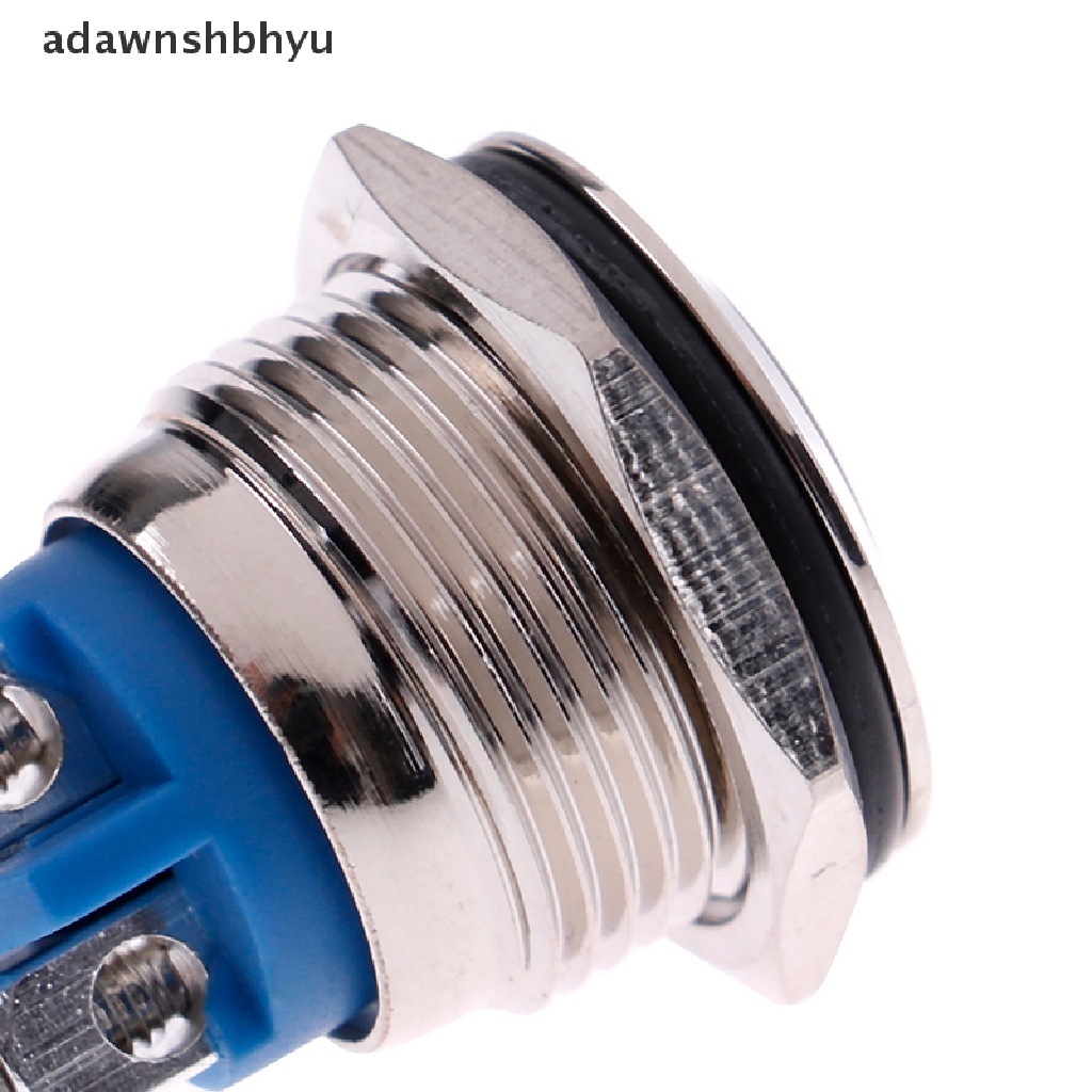 Adawnshbhyu 1Pc 16mm Tahan Air momentary metal push button switch Saklar Bulat