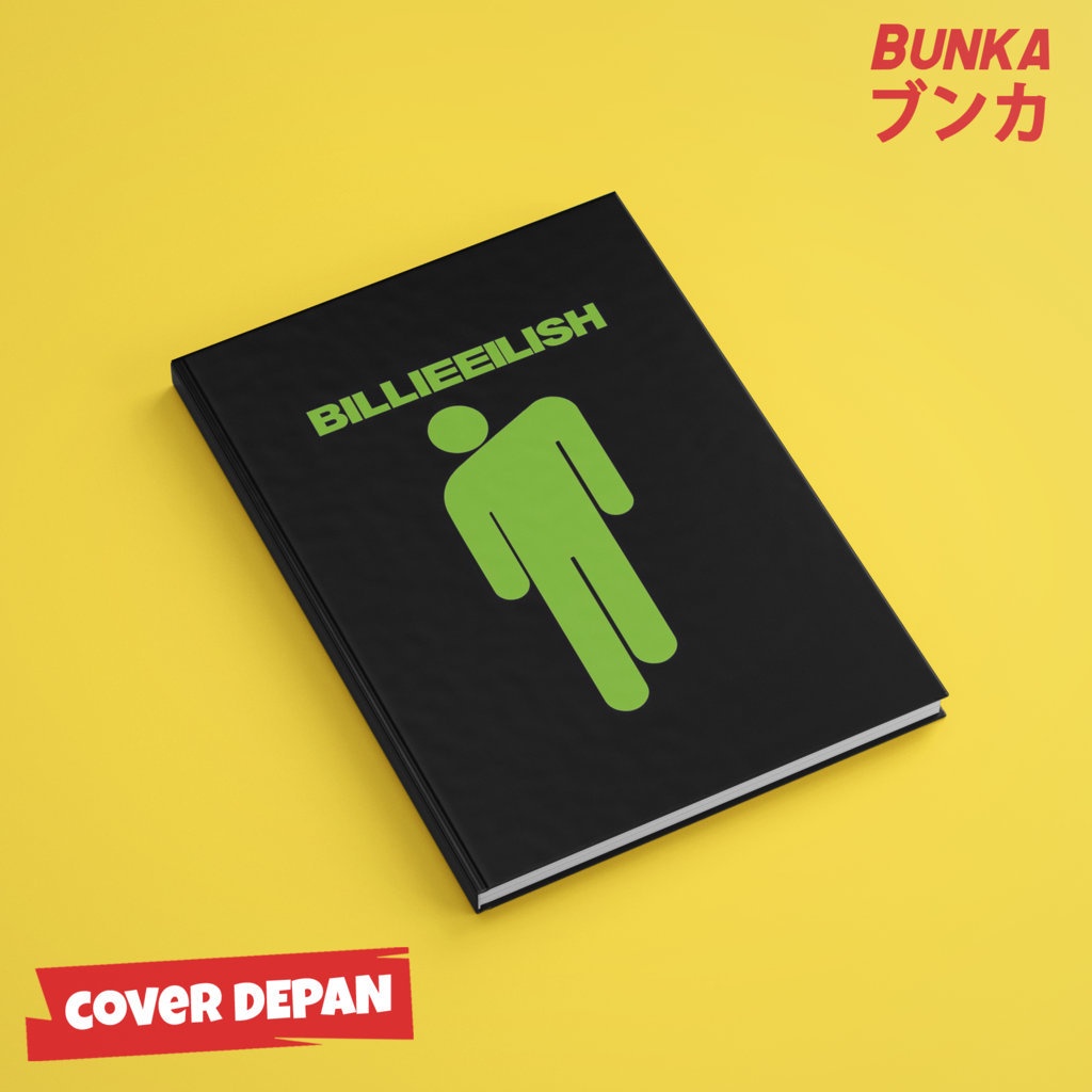 

Notebook Band Billie Ellish Icon Hardcover A5 Buku Tulis Catatan Notes Agenda Planner Jurnal