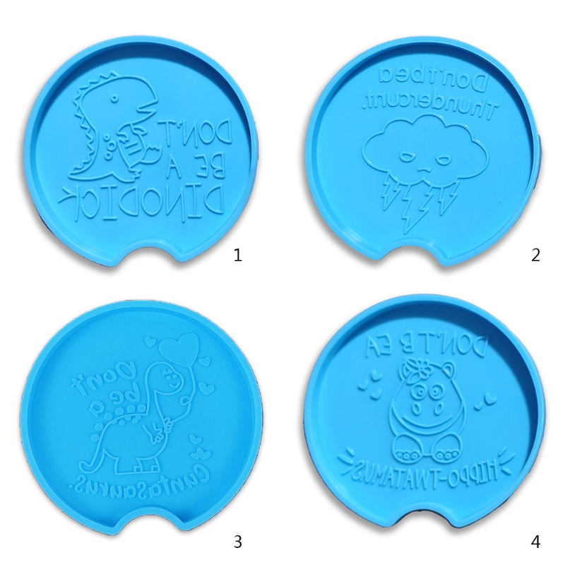 SIY  Coaster Epoxy Resin Mold Tray Plate Cup Mat Pad Silicone Mould DIY Crafts Decorations Casting Tool