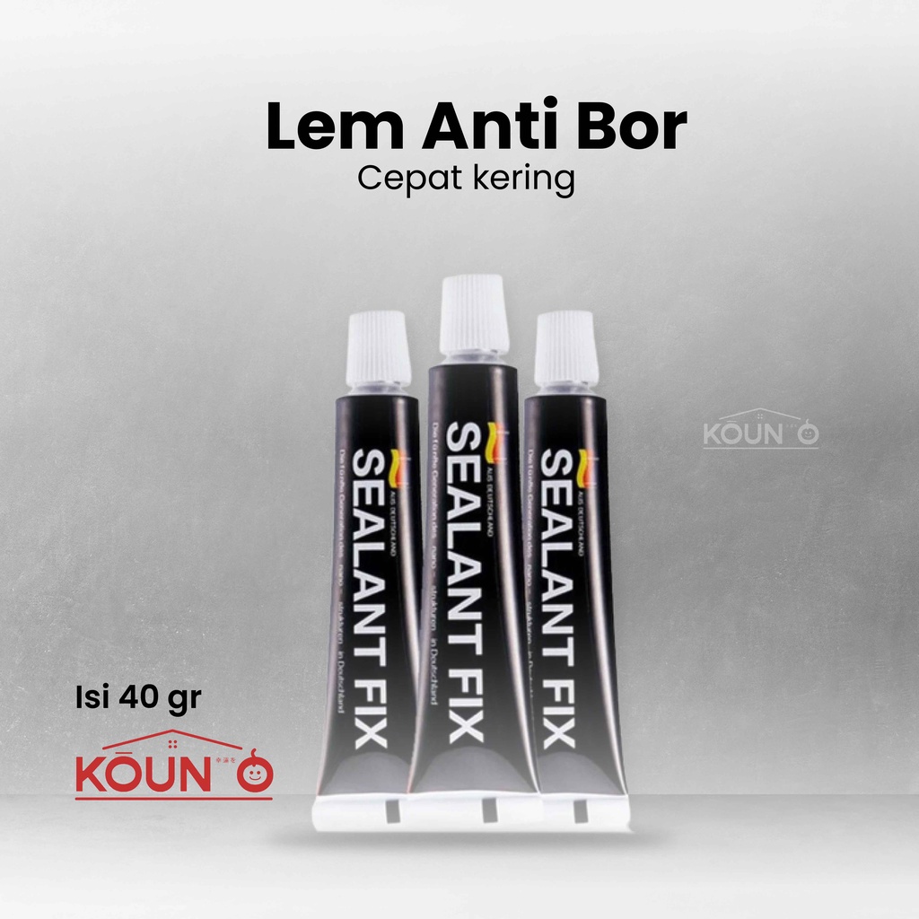 Lem Serbaguna Super Kuat Lem Dinding Kuat Anti-bor Cepat Kering SEALANTFIX 40g Untuk Dinding Kaca Kayu Ubin Keramik Besi Serbaguna Multifungsi