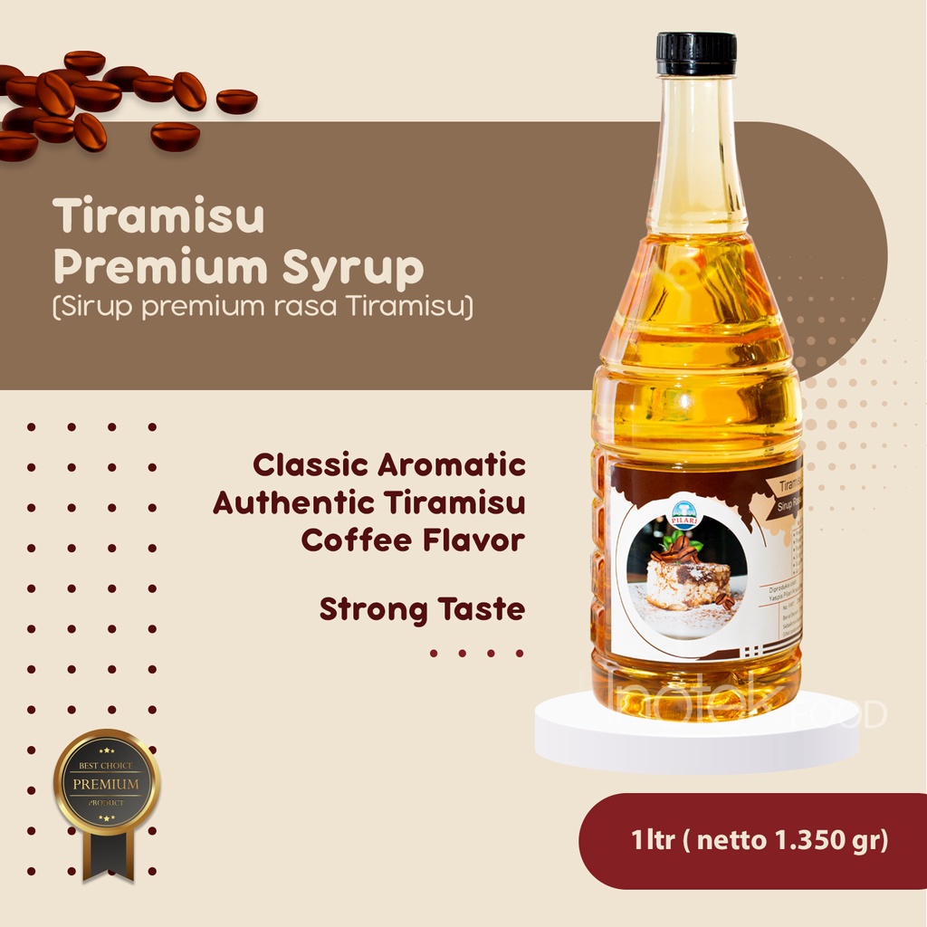 

Tiramisu Premium Syrup (Sirup premium rasa Tiramisu)