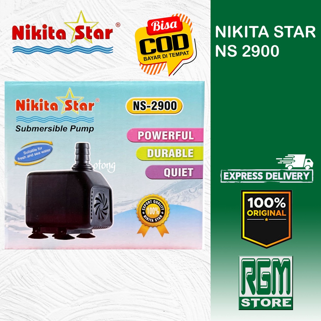 NIKITA STAR NS 2900 NS2900 MESIN POMPA KOLAM AQUARIUM HYDROPONIK