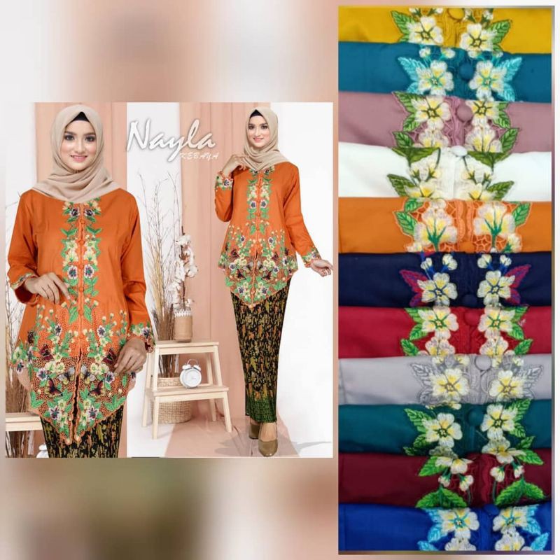 Jual Kebaya Encim/Kebaya Encim Modern/Kebaya Guru/Kebaya Encim Bordir ...