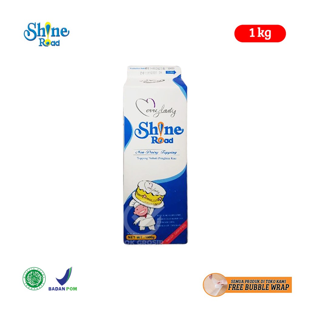 

Shine Road Whipping Cream Non Dairy / Penghias Kue (1 Kg) KHUSUS GOSEND & GRABEXPRESS