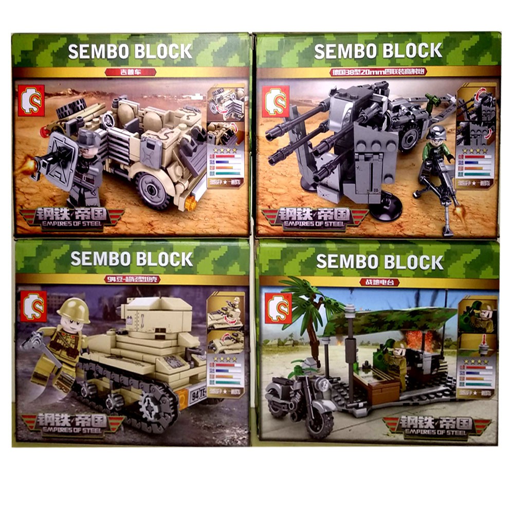 Brick Lego compatible Empire of Steel 101158 Mobil Tank Tentara Satuan