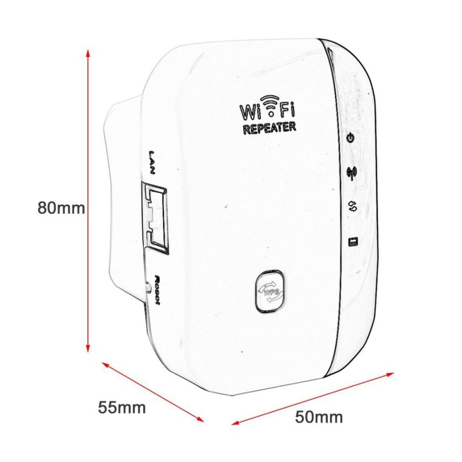 Wifi Reapealer 300Mbps Access Point Wireless Penguat Signal Amplifier