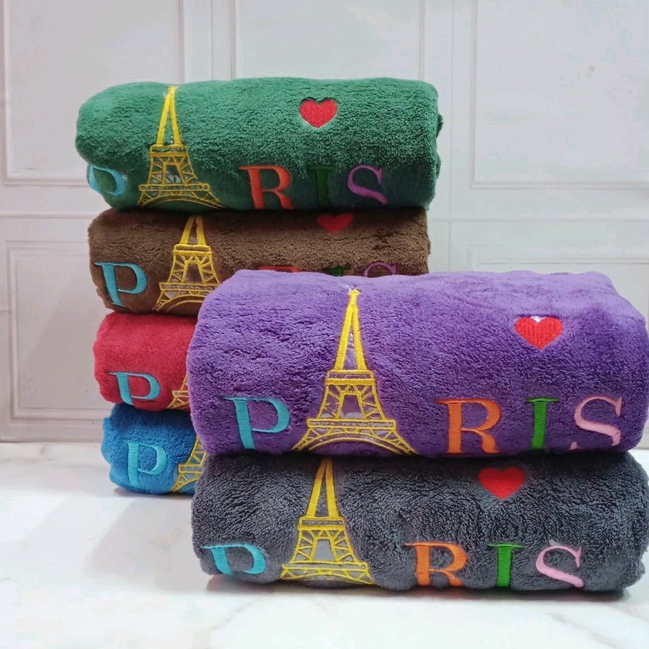 Handuk Mandi Dewasa Microfiber Super Soft Paris 70x140cm