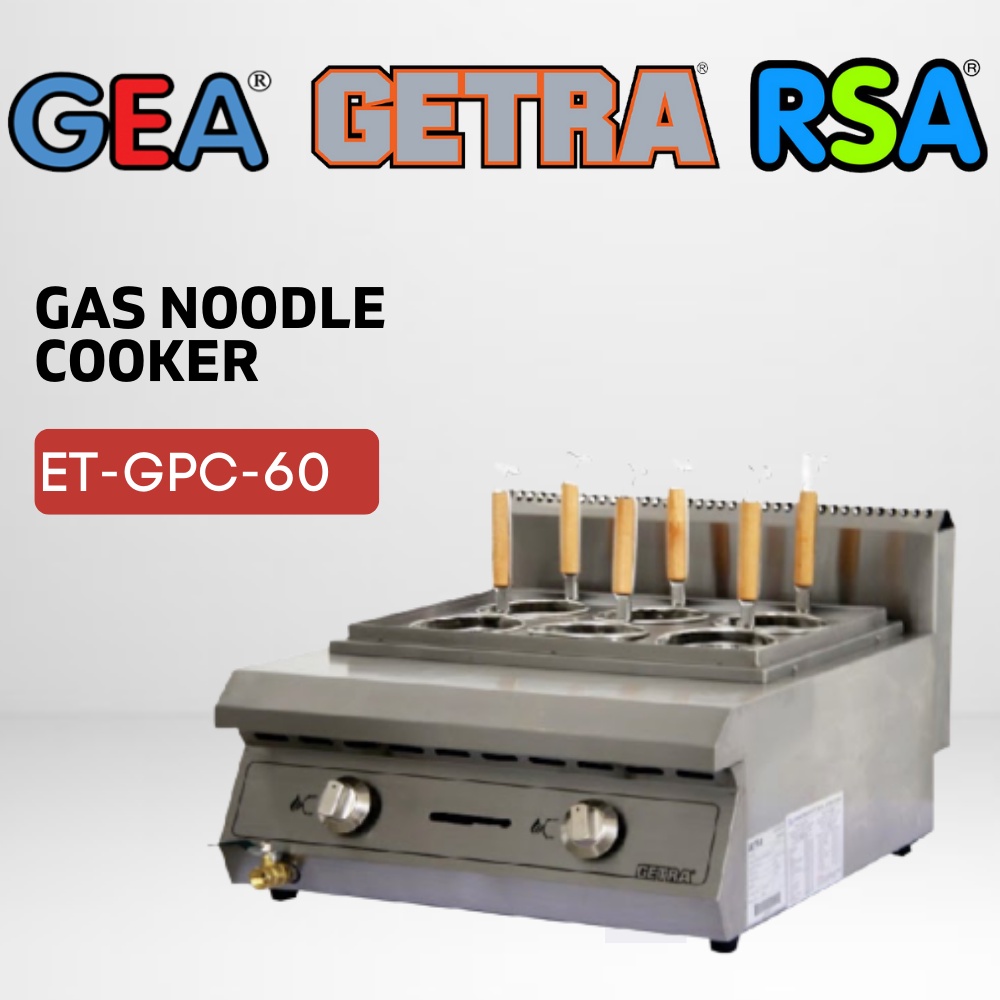 MESIN MASAK MIE GETRA ET GPC-60 KOMPOR GAS MESIN REBUS MIE AYAM 6 LUBANG ORIGINAL