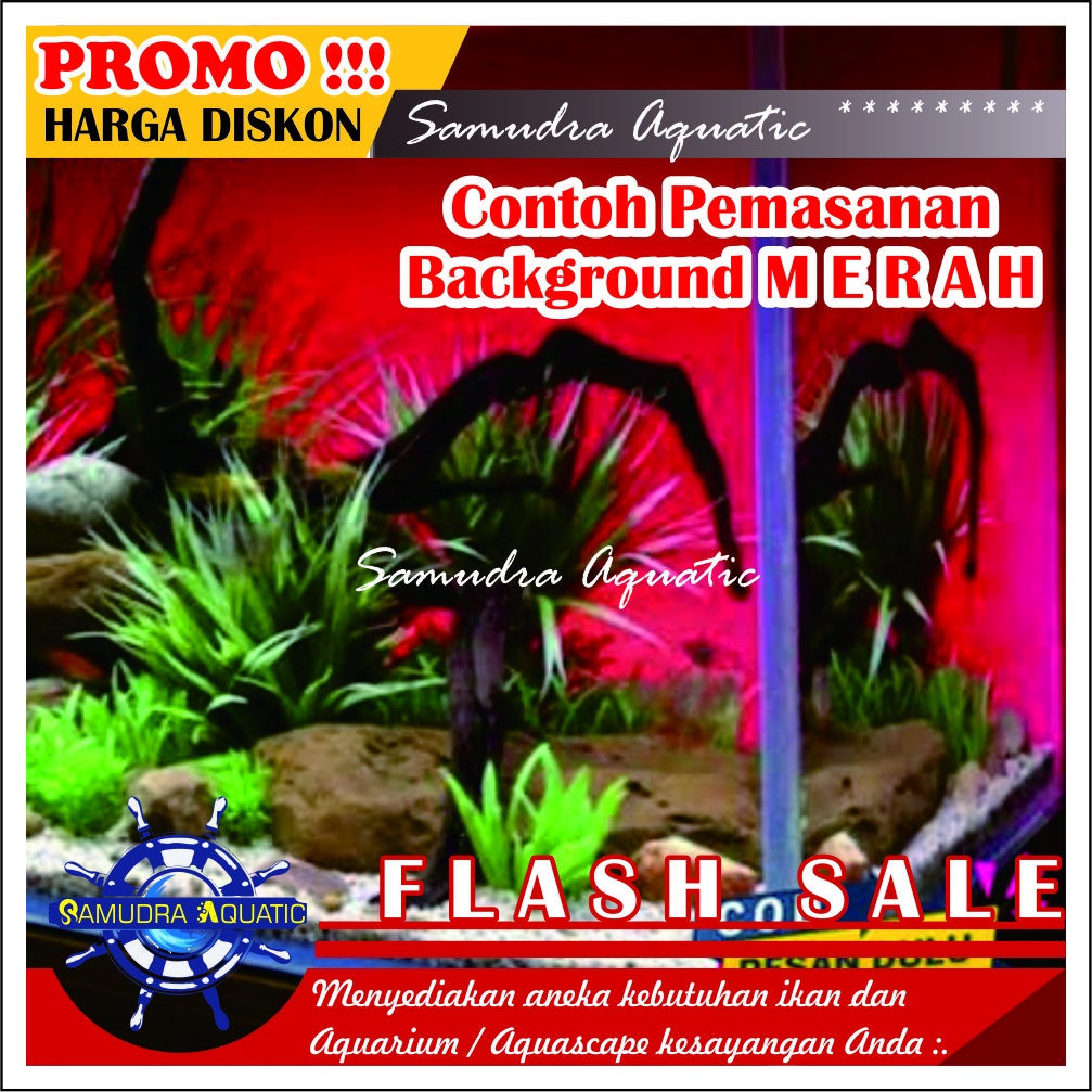 Background Aquarium (LEBAR 50CM), Background Aquascape PROMO! Stiker Skotlet 50cm, Stiker Aquarium 50 cm, GRATIS PACKING SELONGSONG