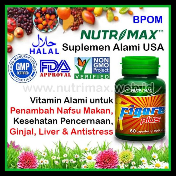 bayar ditempat Nutrimax Figure Plus Vitamin/Obat Herbal Penambah Nafsu/Penafsu Makan
