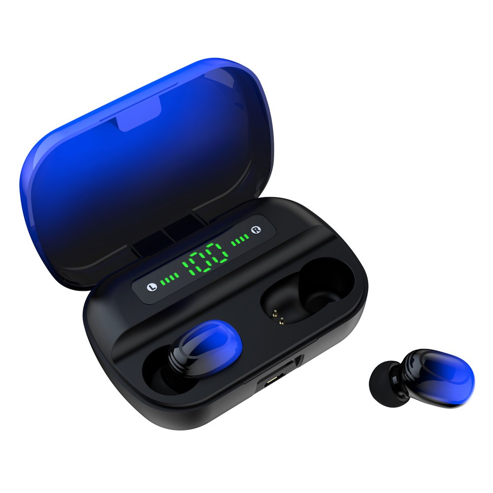 Earphone True Wireless Bluetooth 5.0 with Powerbank Charging Dock 3500mAh - S12--Robotsky