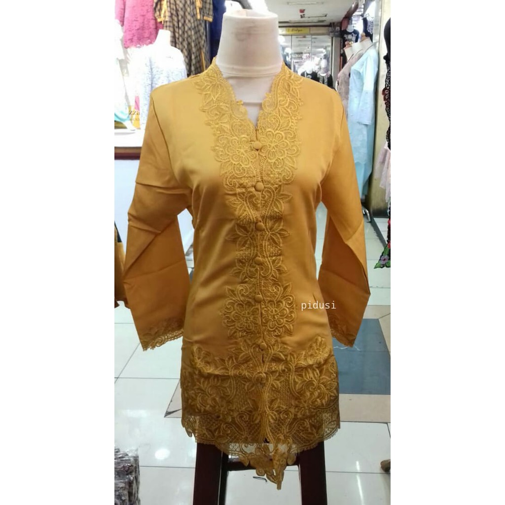 Kebaya encim bordir lengan panjang / kebaya encim formal