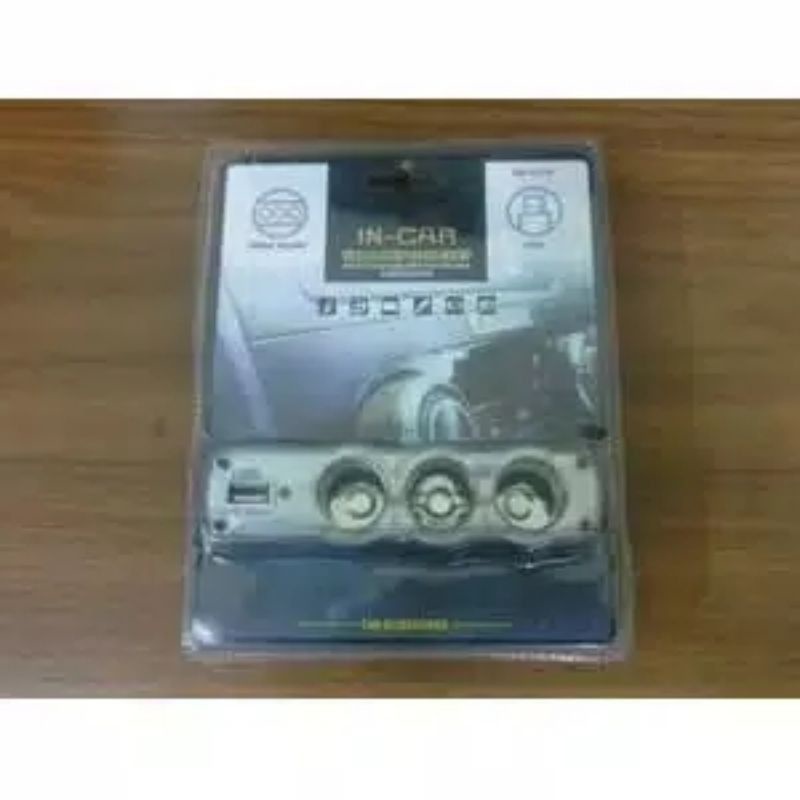 BB4 Saver Mobil Lubang Saver Triple Socket 3 | Tambahan Soket USB