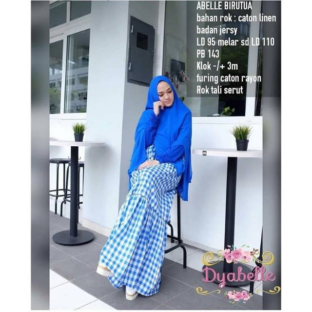 ABELLE DRESS BIRU TUA ( 0nly dress ) by dyabelle