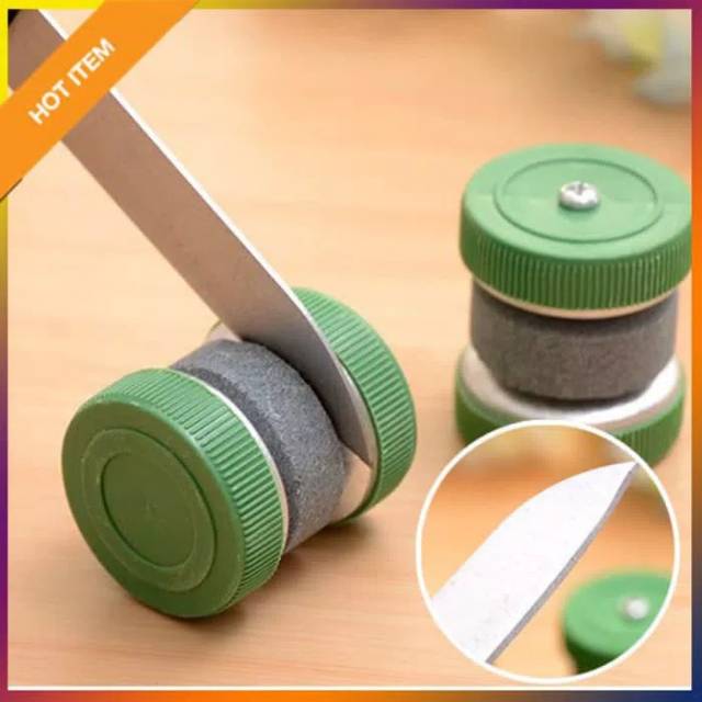 ALAT PENGASAH PISAU / ASAH PISAU BENTUK RODA  BATU ASAH / KNIFE / ASAHAN PISAU GUNTING TAJAM BULAT