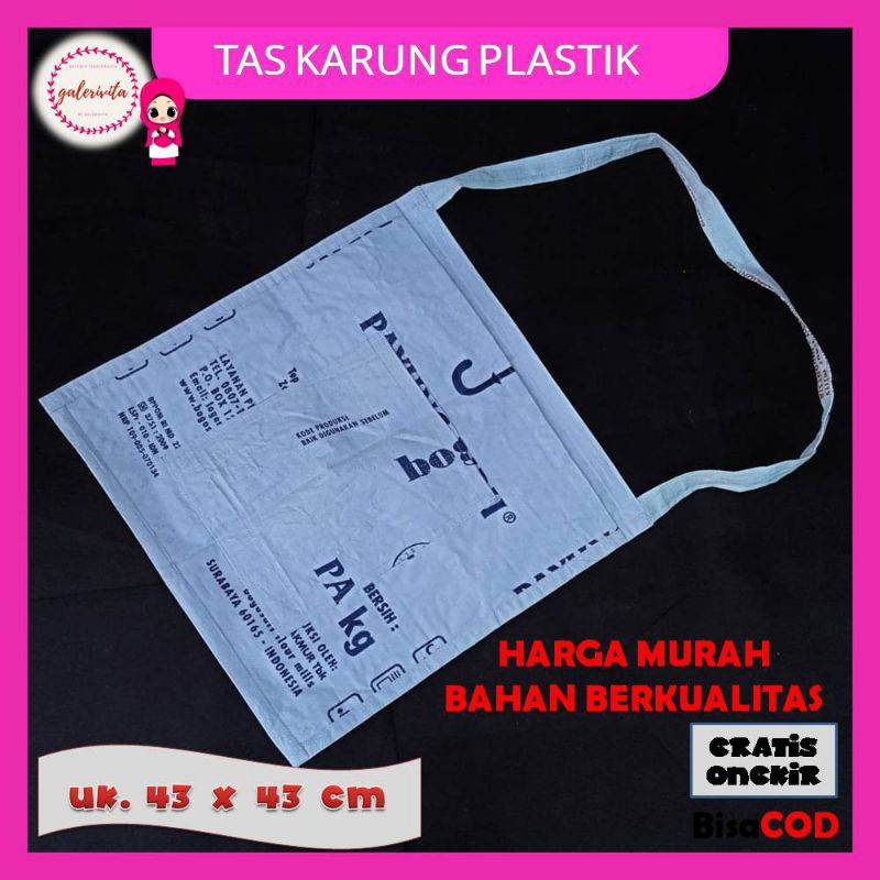 Tas Karung Plastik/Tas Karung Serbaguna/Tas Karung Ukuran 43 Cm X 43 CmA305