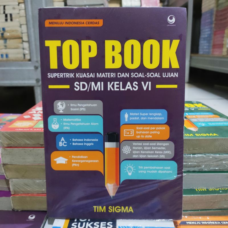 OBRAL BUKU LATIHAN SOAL SMP / BUKU SOAL SD / PELAJARAN / SUPER 100 ! / TOP BOOK / ORIGINAL 4a-Top book sd