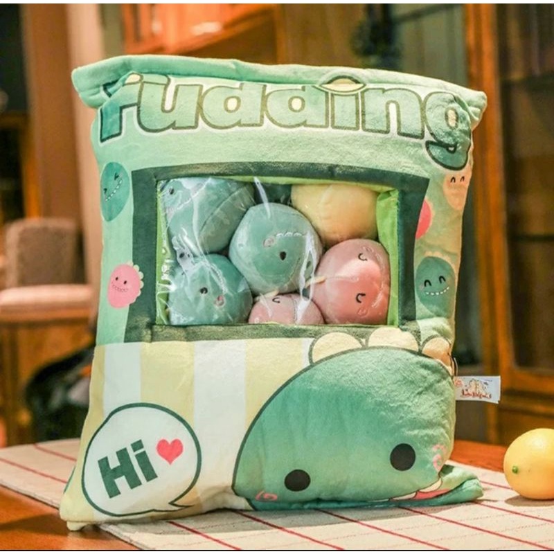 Boneka Dinosaurus Dino Bantal Sofa Gemoy Lucu
