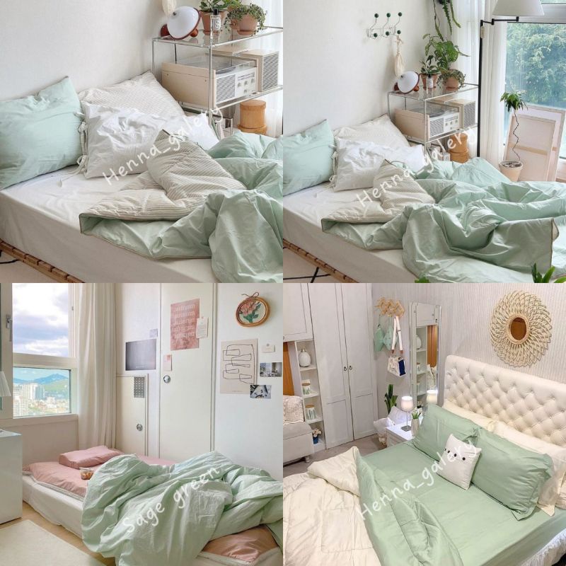 SPREI SAGE GREEN KATUN JEPANG