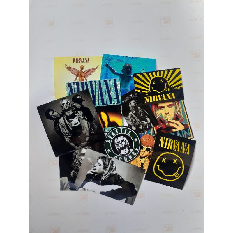 STICKER PACK NIRVANA SRICKER KURT COBAIN STIKER TUMBLR STIKER NIRVANA STIKER PACK