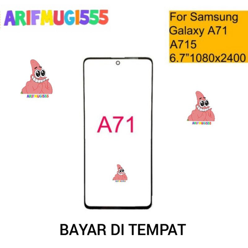 KACA DEPAN KACA LAYAR TOUCHSCREEN LCD GLASS SAMSUNG A71 A715 ORIGINAL