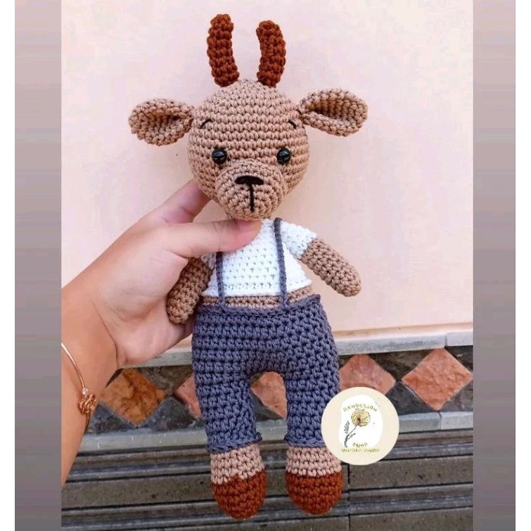 Boneka Rajut Rusa , boneka rajut bayi, boneka bayi newborn, kado bayi