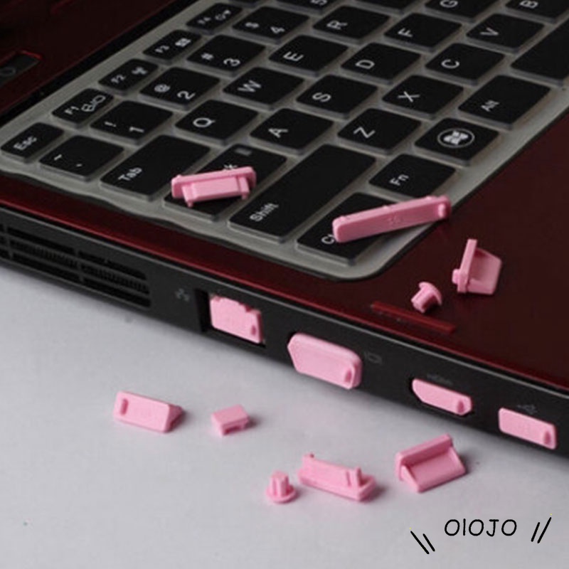 13pcs/set Silikon Elastis Anti Debu Pelindung Port Laptop Notebook Komputer - ol-1