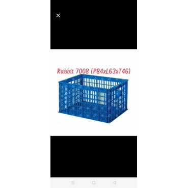 Krat/Keranjang Buah Mutliguna merk rabbit tipe 7008 second