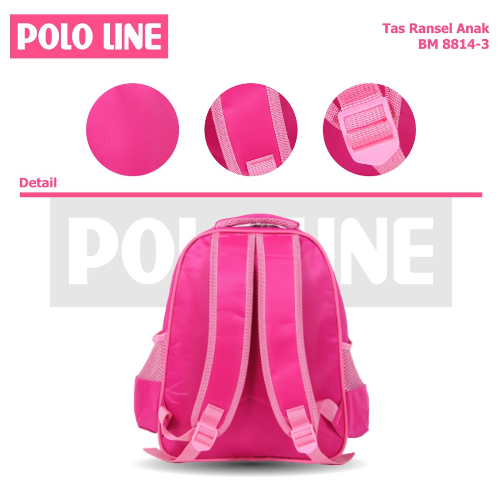 [KLIKTAS] Tas Ransel Anak Sekolah Usap 2 Gambar Perempuan Bahan Printing BM 8814-3