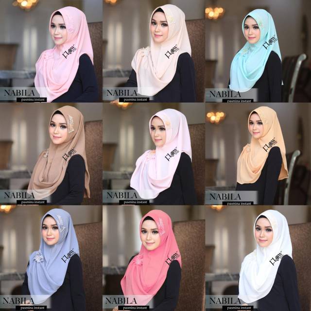 Jilbab Flow nabila ori instan hijab