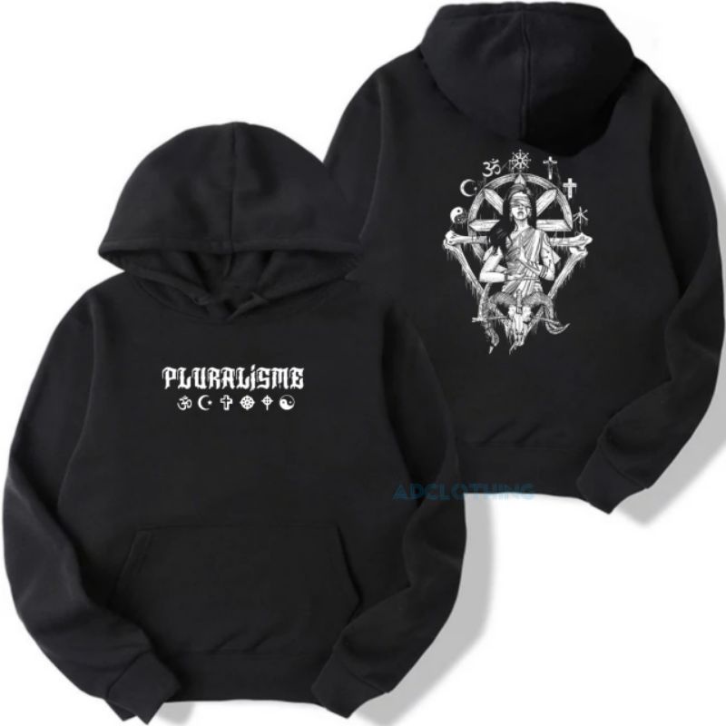 Hoodie Pluralisme Tolerance Baphomet Sweater Pluralisme Pria wanita S M L XL