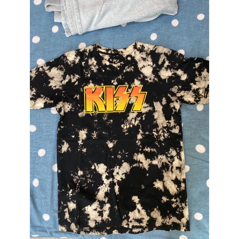 KAOS / TSHIRT BAND TIE DYE OVERSIZED KISS
